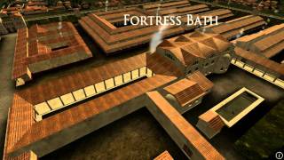 Animation of ancient Roman Fort in Caerleon Wales [upl. by Ecinahc738]