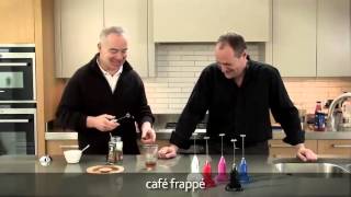 How to make a frappé coffee using an aerolatte milk frother [upl. by Arikat]