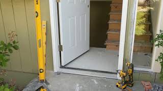 Jeld Wen Front Door Installation  Really crappy products and craftsmanship PART 1 [upl. by Hollinger90]