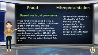 What is Difference Between Fraud amp Misrepresentation [upl. by Tenej]