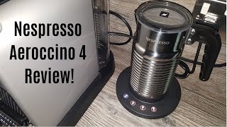 Nespresso Aeroccino 4 Milk Frother Review  Worth upgrading from the Aeroccino 3 [upl. by Neneek]