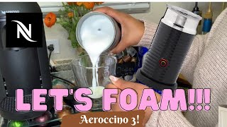 How To Foam Milk With Aeroccino 3 Make Coffee With Foam Tips amp Tricks  Easy Foamed Latte Recipe [upl. by Uthrop]